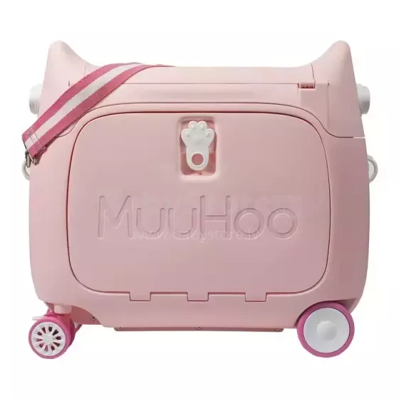 Multifunctional Children Luggage  Suitcase Art.276172 Pink Suitcase-seat on wheels 3 in 1