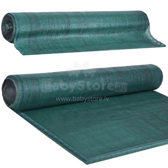 Shade netting Springos SN0037 185 g/m2 1.5x50m 200 cable ties green
