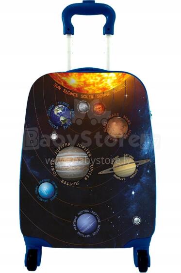 Solar System Suitcase  Art.BC-KOS-001  Vaikų lagaminas ant ratų