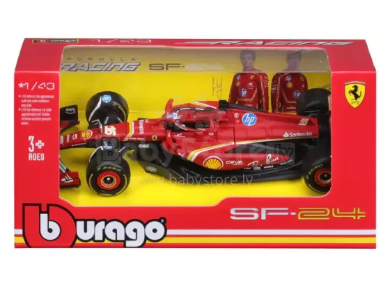 „Bburago F1 Ferrari SF-24 Monza GP 2024“ Nr. 16 Charles Leclerc, Model Car 1:43 art.277048