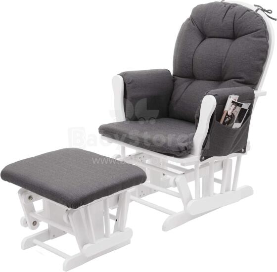 Mendler Relaxing Rocking Chair Art.HWC-C76 Dark Grey supamoji kėdė