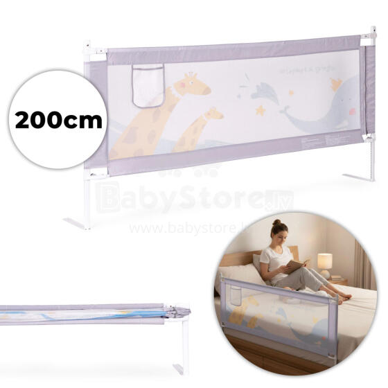 Lovos saugos bėgelis 200 cm apsaugos barjeras vaikams ECOTOYS