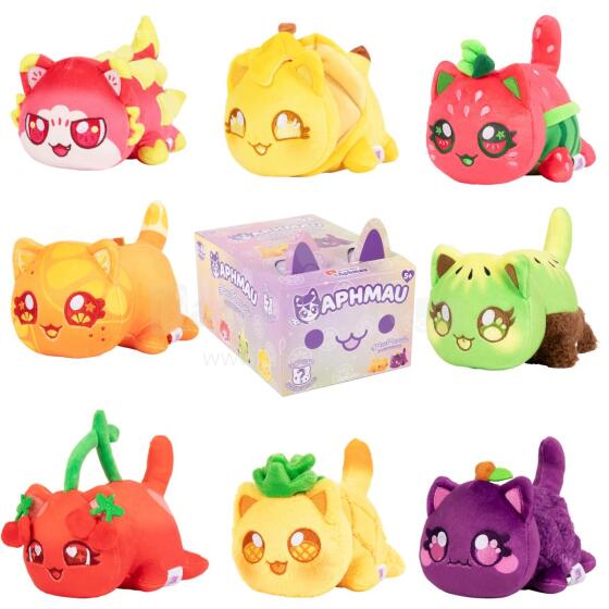 APHMAU MeeMeow Paslaptingas pliušinis kačiukas „Fruit“, 15 cm