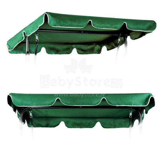 Canopy for garden swing 200 x 120 cm waterproof cover green MultiGarden
