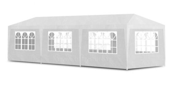 Sodo komercinis paviljonas, 3x9 m, 8 sienų, baltas, MultiGarden