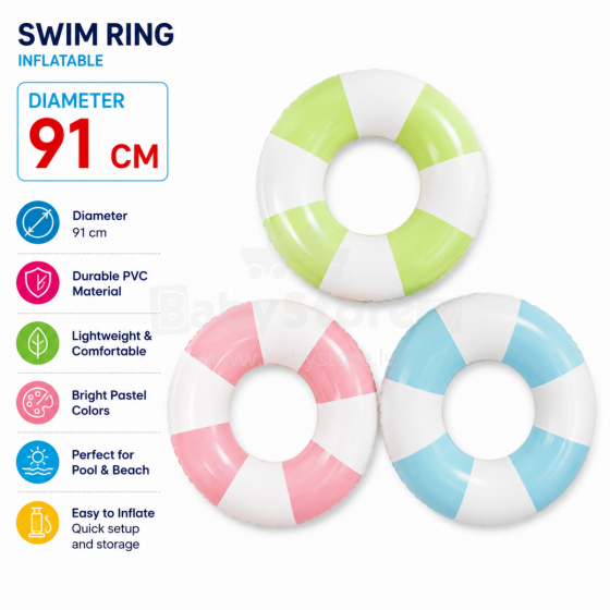 I-Toys Swim Ring Art.279853 Надувной круг для плавания диаметром 91 см