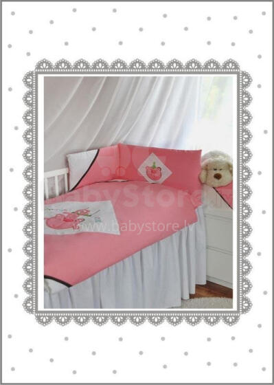 Patalynės komplektas - 3 dalys - 135/100/160 - CIRKO KATĖ ROŽINĖ ***