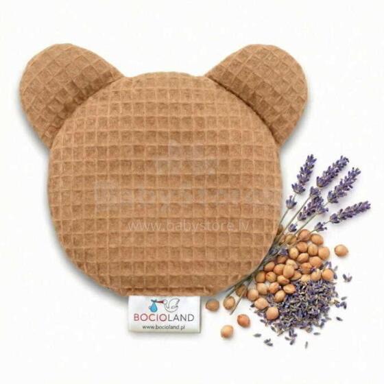 Bocialand Hot Water Bear Waffle Art.BL261 Грелка-подушка, наполнитель - вишнёвые косточки  и лаванда