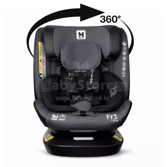 Aga Design Hamilton 360 I-Size Art.FR01 Dark Grey Детское автокресло 0-36 кг