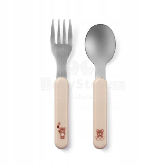 BabyOno Steel Cutlery Art.1065/03 Beige