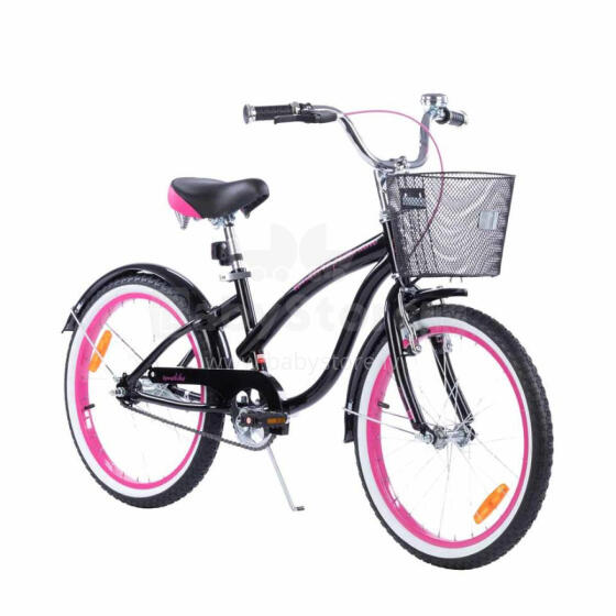 Dviratis - XXIII - TOMABIKE 20" - CRUISER - JUODAS / ROŽINIS