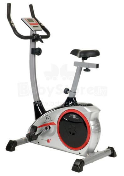 CHRISTOPEIT SPORT exercise bike AL1 silver TouchSc, 9kg/150kg