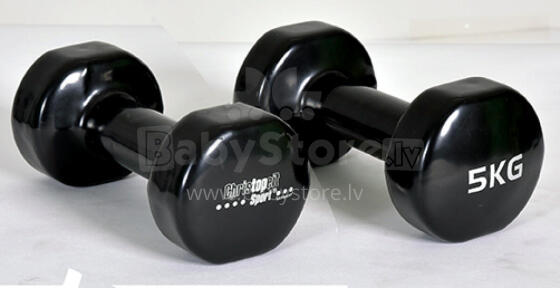 CHRISTOPEIT SPORT vinyl dumbbells – Beauty Bells 2x5kg (pair)