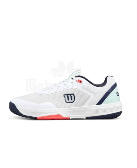 WILSON TENISO BATAI VYRIŠKI COURTGLIDE Balti / Įlankos / Ugninė koralų