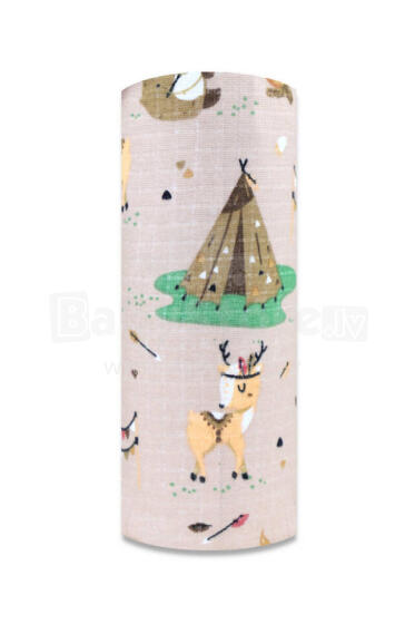 Sauskelnės - 28647 - TETRA PRINT - EGA - INDIAN CAMP - BEIGE - dydis 70x80 cm