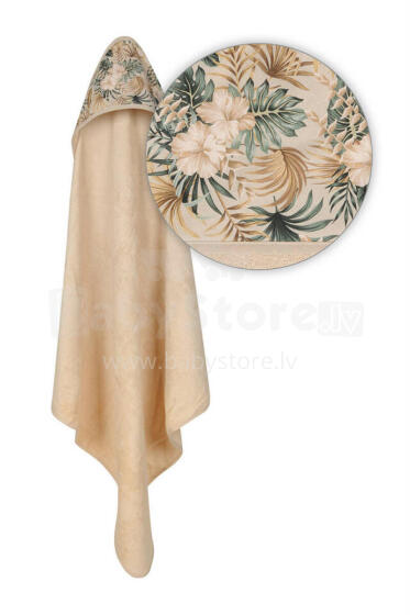 Bathing cover - TB0418-16 - BAMBOO  - size 100x100 - BEIGIE