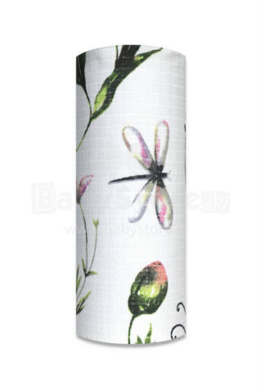 Diaper - 14312  - TETRA PRINT - EGA - WAŻKI  & MOTYLE   - size 70x80 cm
