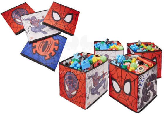KONTEINERIS ŽAISLAMS SPIDERMA - 4 vnt.