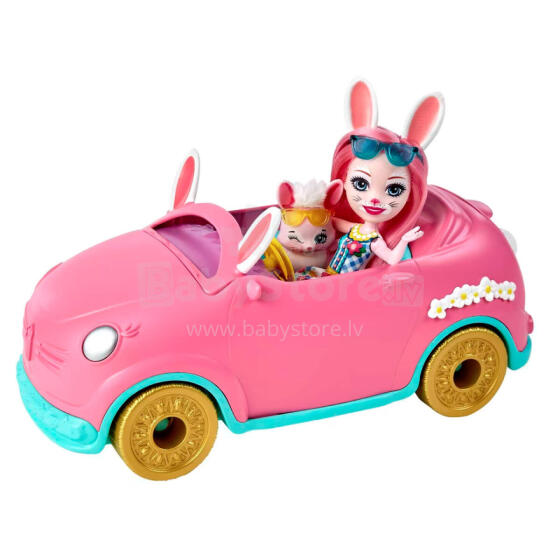 Lėlė - 09053 - ENCHANTIMALS - BREE BUNNY - BUNNYMOBILE