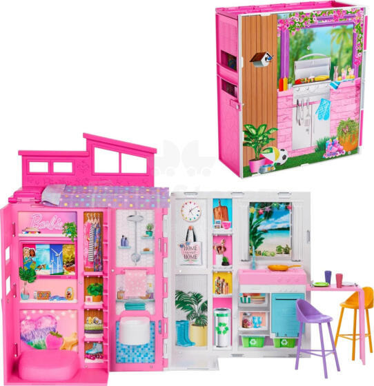 Lėlė - 55357 - BARBIE - PABĖGIMO NAMELIS + LĖLĖ