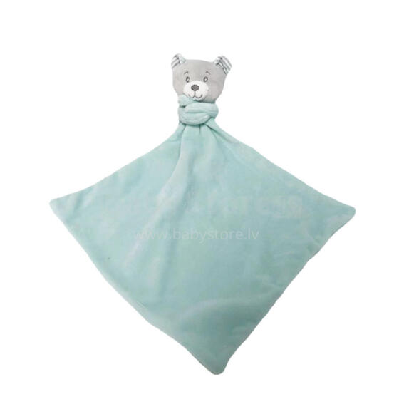Žaislinė antklodė - 94208 - MILUŚ - MEŠKUTIS - MINT - dydis 25 cm