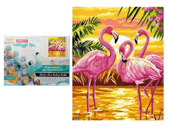 Paveikslas pagal numerius - 07428 - FLAMINGAI