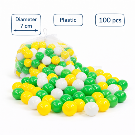 Meow Extra Balls  Art.287100 Mix Dry pool balls Ø 7 cm, 100 pcs.