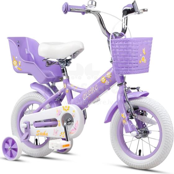 Glerc Kids Bike Wheels Collas 12'  Art.287139 Violet  Vaikų dviratis su dviračiu