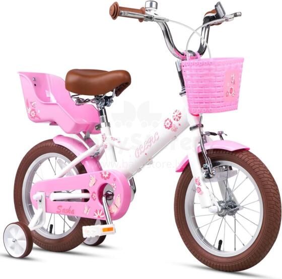 Glerc Kids Bike Wheels Collas 14'  Art.287152 White  Vaikų dviratis su dviračiu
