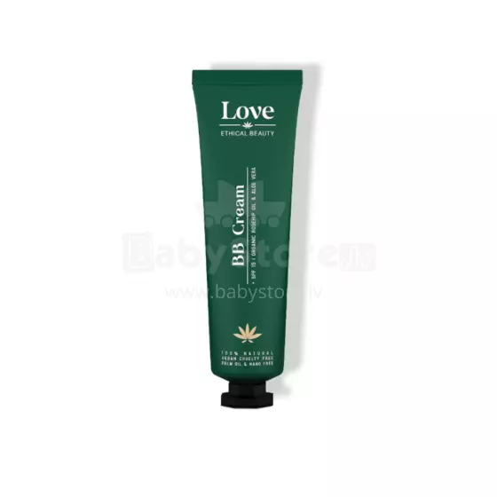 Love Ethical Beauty BB Cream Toon Medium SPF15 Art.287225  natural BB cream SPF15, with aloe vera and rosehip oil, shade Medium, 1ml TESTER