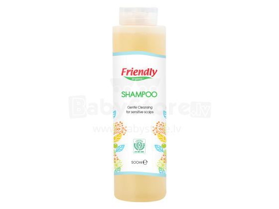 Friendly Organic Shampoo  Art.287533 органический гель для мытья волос и тела  для младенцев, 500 мл.