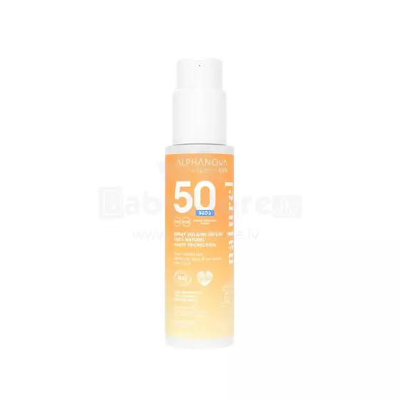 Alphanova Sun Art.287563 Vaikiškas apsauginis kremas nuo saulės A, 100 % natūralus, hipoalerginis, SPF50+, 50 g.
