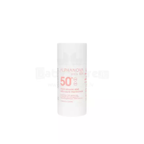 Alphanova Sun SPF50+  Art.287565 Vaikiškas apsauginis kremas nuo saulės, be kvapiklių, hipoalerginis, jautriai odai, 17 ml.