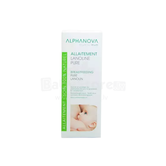 Alphanova Sante Breastfeeding Lanolin Art.287569 100 % natūralus lanolinas speneliams nuraminti ir apsaugoti žindymo metu, 40 ml