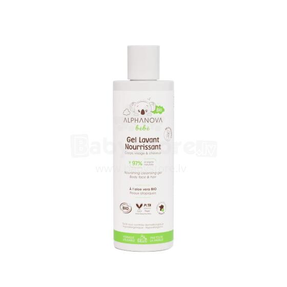 Alphanova Bebe Shower Gel Art.287576 Drėkinamasis dušo želė be kvapiklių sausai odai, 200 ml