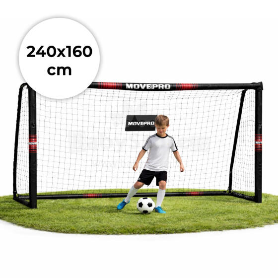Futbolo vartai su tinklu 240x160x85 cm MOVEPRO