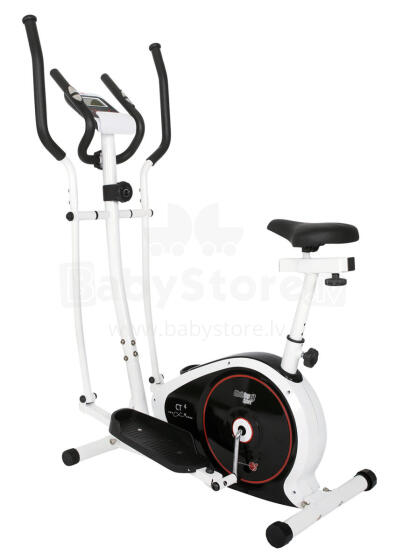 CHRISTOPEIT SPORT elipsinis treniruoklis + dviratis CT4. Dviratės ir elipsinio treniruoklio derinys 7kg/100kg