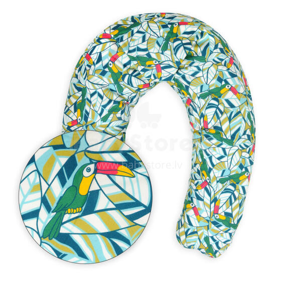 Pillow to feeding  - TB0045 /40 - RELAX COTTON - size 190 cm - TOUCAN - GREEN