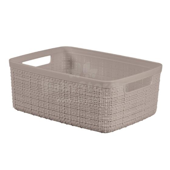 Basket Jute S 5L 27x20x11cm beige