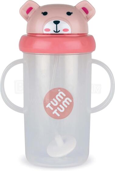 Tum Tum Baby Cup Art.288464 Bear Baby sippy cup with straw for ages 6+ months, 300 ml