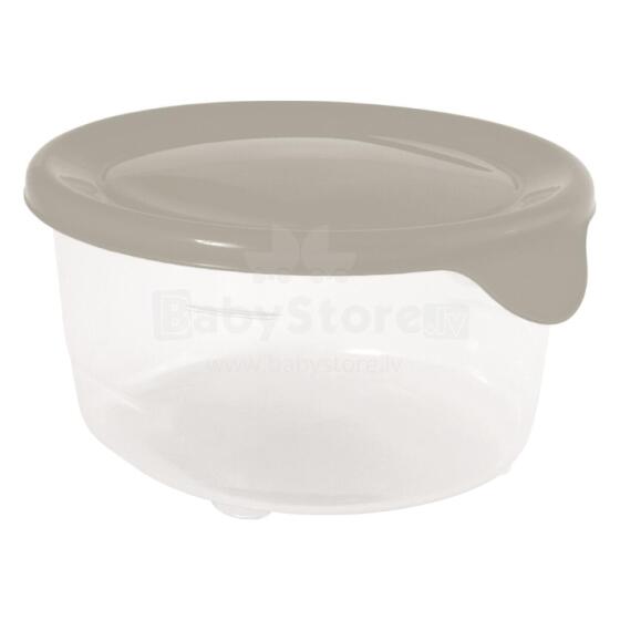Maisto indelis apvalus 0,5 l &bdquo;Fresh&amp;amp;Go&ldquo;, smėlio spalvos