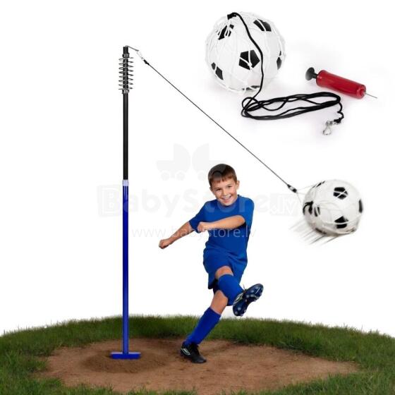 Tetherball futbolo treniruoklis su lynu, stulpelis su spyruokle, kamuolys, pompa MOVEPRO