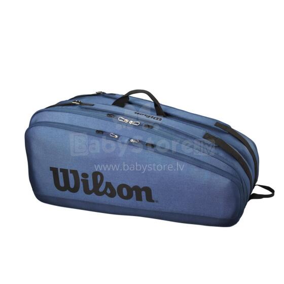 WILSON SPORTA BAG TOUR 12 PK BLACK/BLUE