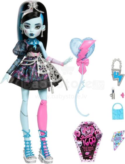 Monster High Scary Sweet Birthday – Franki Stein lėlė su šventine suknele ir aksesuarais