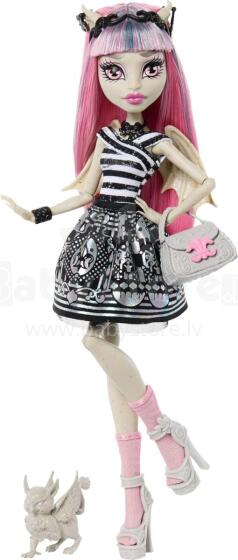 Monster High Rochelle Goyle lėlė – su Roux ir aksesuarais