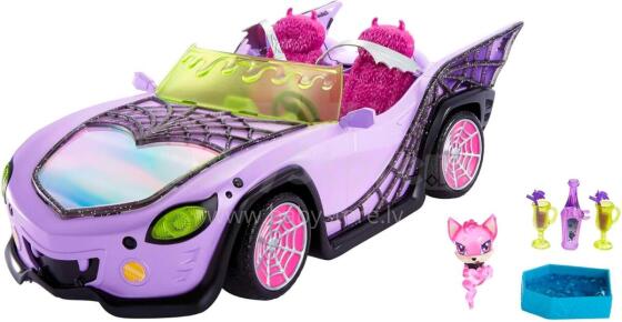 Monster High Ghoul Mobile – violetinis kabrioletas