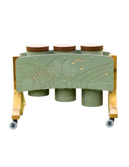 MASTERKIDZ Garden Instruments Set of Three Conga Drums