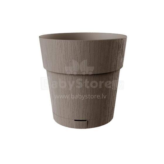 Flower pot with tray Ethica &Oslash;30x29cm brown