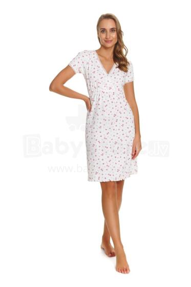 Doctornap  Cotton Night Dress Art.TCB.7449.ROSES_KISS.S.01 medvilniniai naktiniai marškiniai nėščioms moterims / mityba