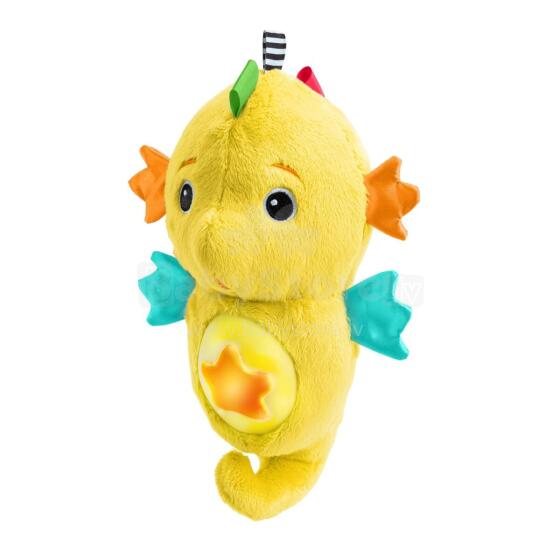 BABY EINSTEIN raminantis pliušinis žaislas Seahorse Soother, geltonas, 17400-000